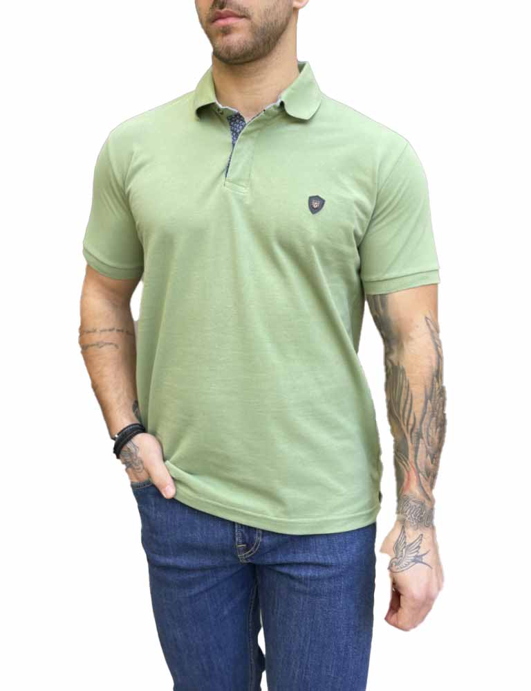 Everbest ανδρική φιστικί πικέ Polo μπλούζα Plus Size 252832F φωτογραφία
